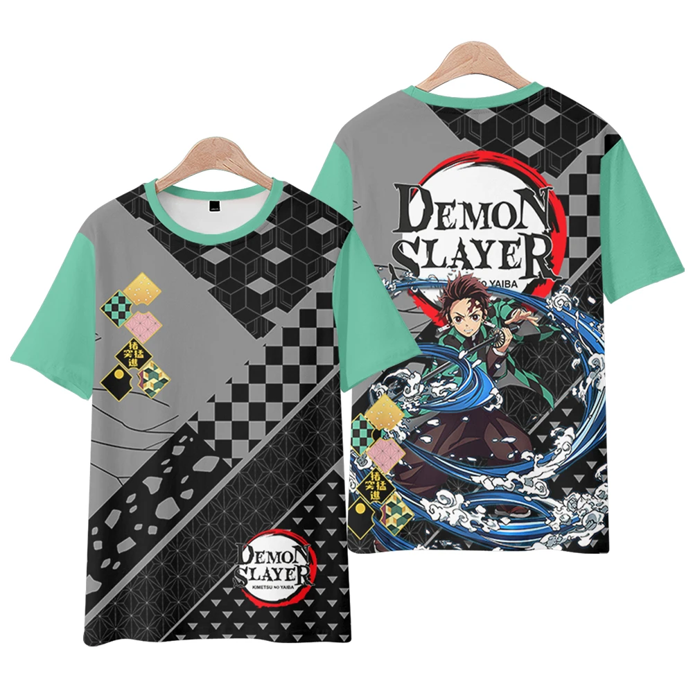 

Anime Demon Slayer 3D Printed T Shirt Men Cartoon T-shirt O-neck Short Sleeve Tops Summer Unisex Fashion Street Outfit Clothing