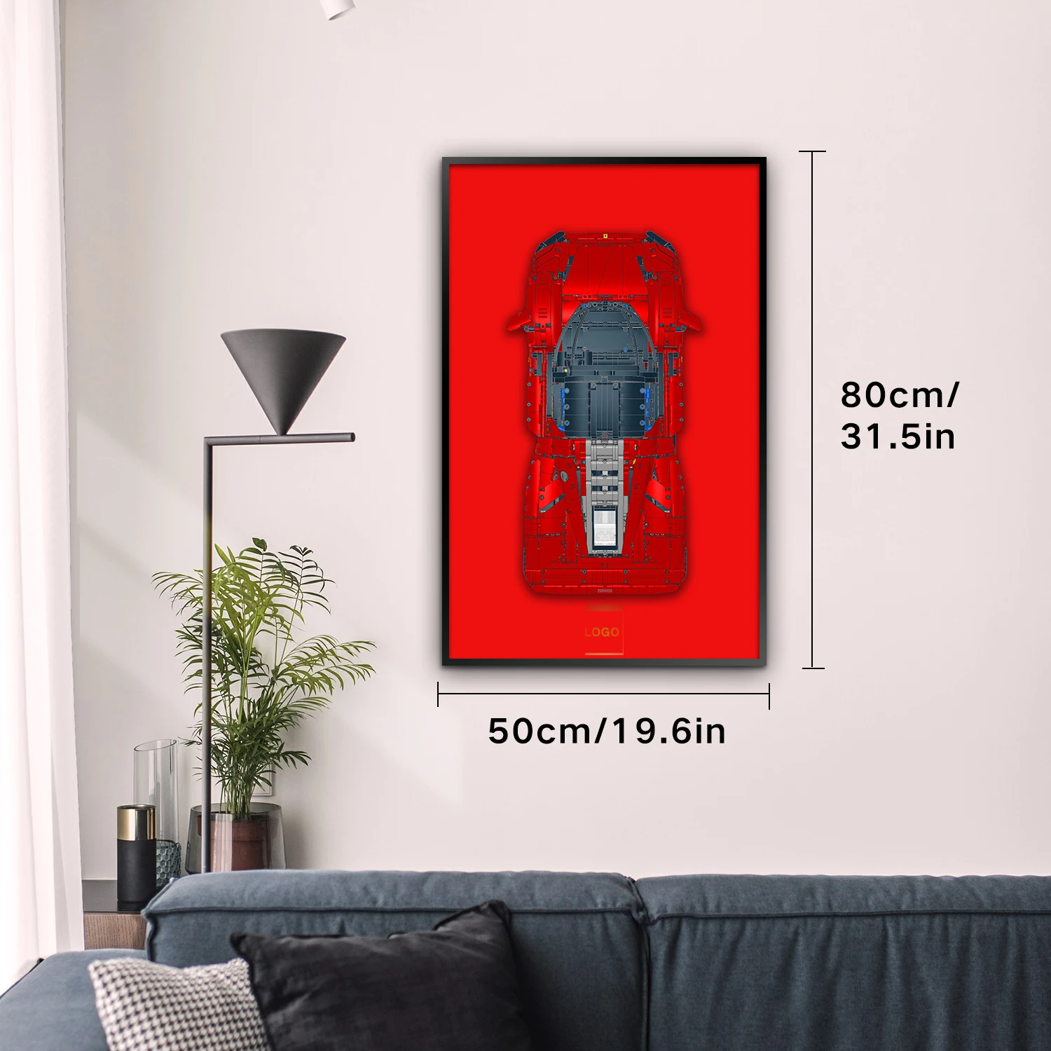 Display Wallboard for Lego technic Ferrari Daytona SP3 42143