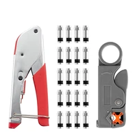 rg596 coaxial cable crimping pliers f head extrusion pliers household tools stripping pliers crimping pliers set