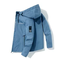 national clothing 2022 mens hooded windbreaker jacket brand coat waterproof casual sportswear outdoor windbreaker