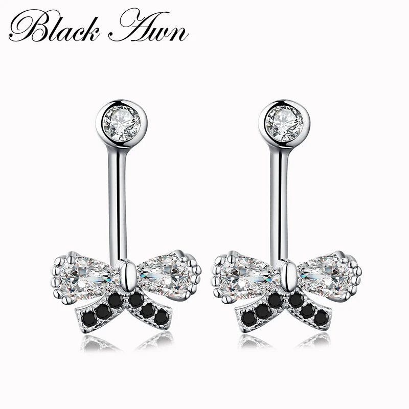 Женские винтажные серьги из серебра 925 пробы T055