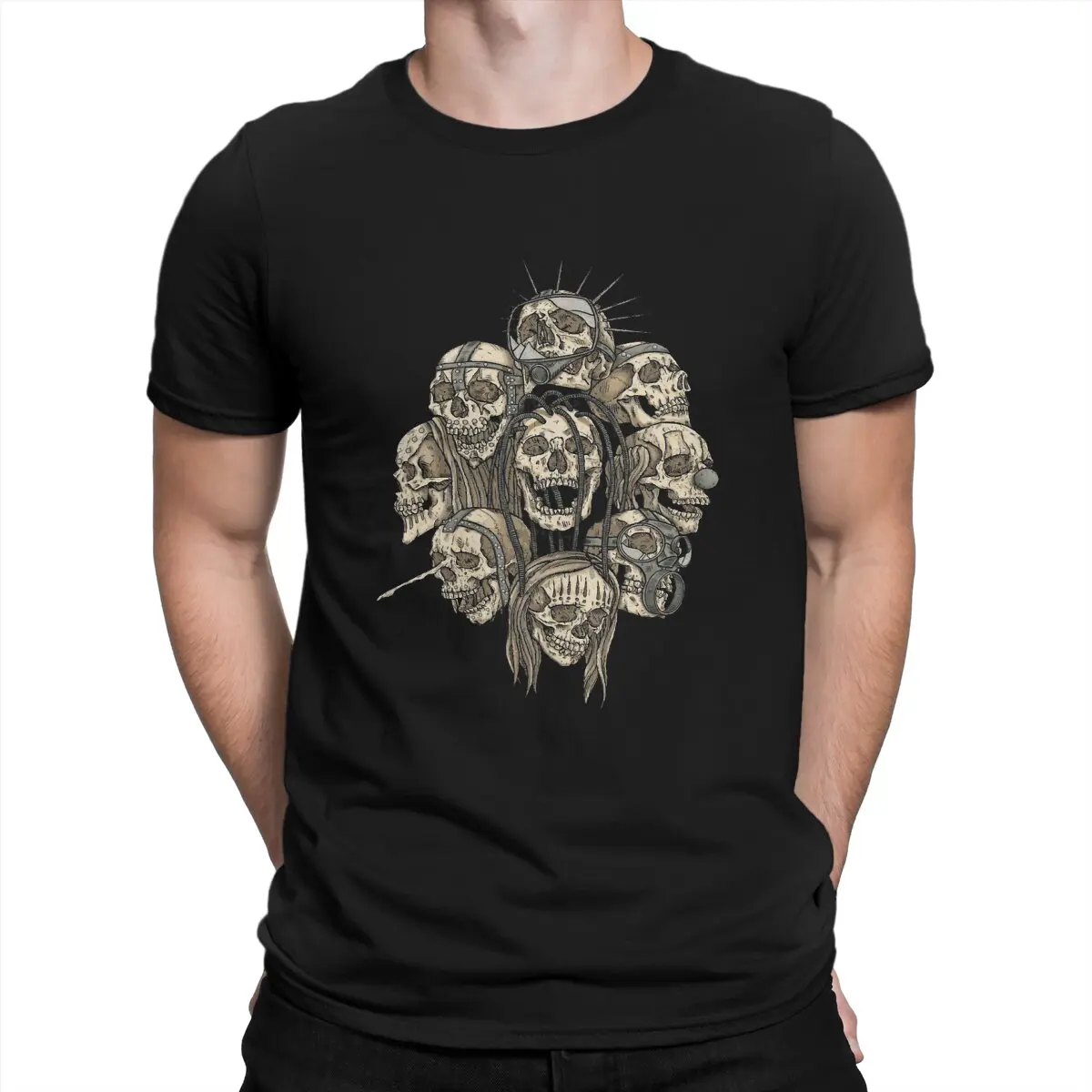 

Best Selling T Shirts Men 100% Cotton Leisure T-Shirts Round Neck S-slipknot Tee Shirt Short Sleeve Tops Classic