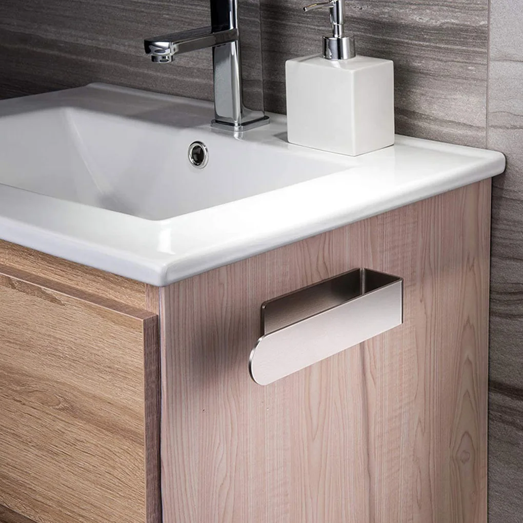 

Towel Rack Rag Storage Holder Self-Adhesive Washcloth Hook Stainless Steel Bar for Bathroom Toilet