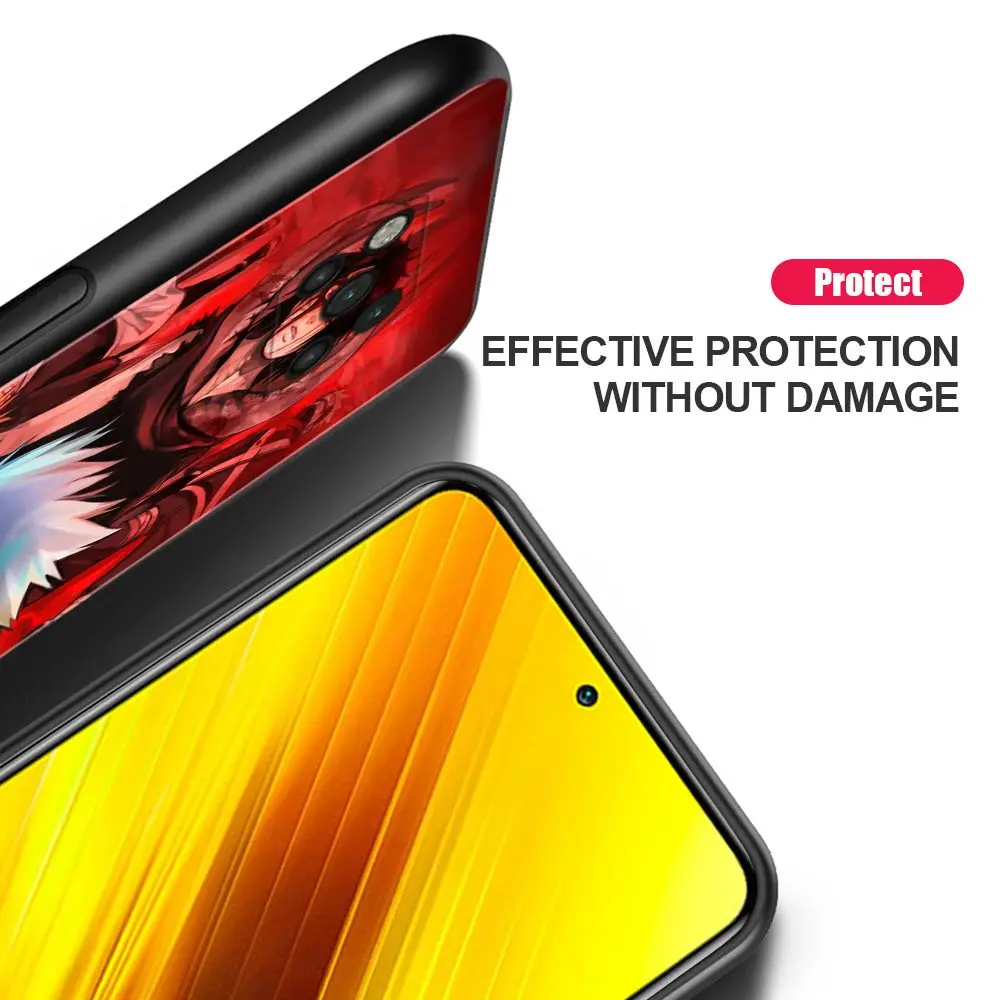 Мультяшный чехол для телефона Наруто Узумаки Какаси Xiaomi Poco X4 X3 NFC M3 M4 Pro F3 Pocophone F1 Mi