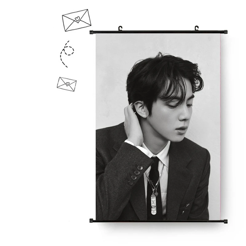 

KPOP Bangtan Boys 2021 GQ VOGUE Корея Водонепроницаемая фигурка фото Висячие фотографии джимин Цзинь V SUGA декор комнаты картина 11a