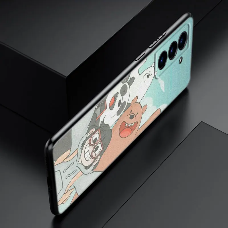 Милый мультяшный чехол с медведем для телефона Samsung Galaxy S22 S21 S20 Ultra FE S10 Lite 5G S10E S9 S8