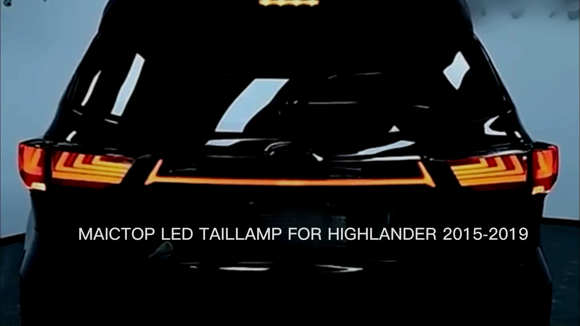 

MAICTOP car accessories facelift led tail light for highlander 2015-2019 taillight Modified rear taillamp