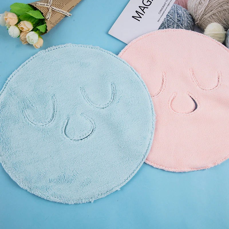 

Reusable Face Towels Cold/Hot Compress Facial Mask Beauty Tools Thickened Coral Fleece Towel For Women Skin Care Moisturizing