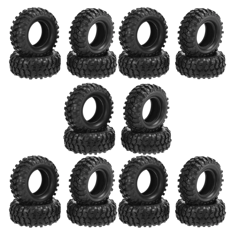 

20PCS 1.9 Inch Rubber Tyre 1.9 Wheel Tires 96X40MM For 1/10 RC Crawler Traxxas TRX4 Axial SCX10 III AXI03007 90046