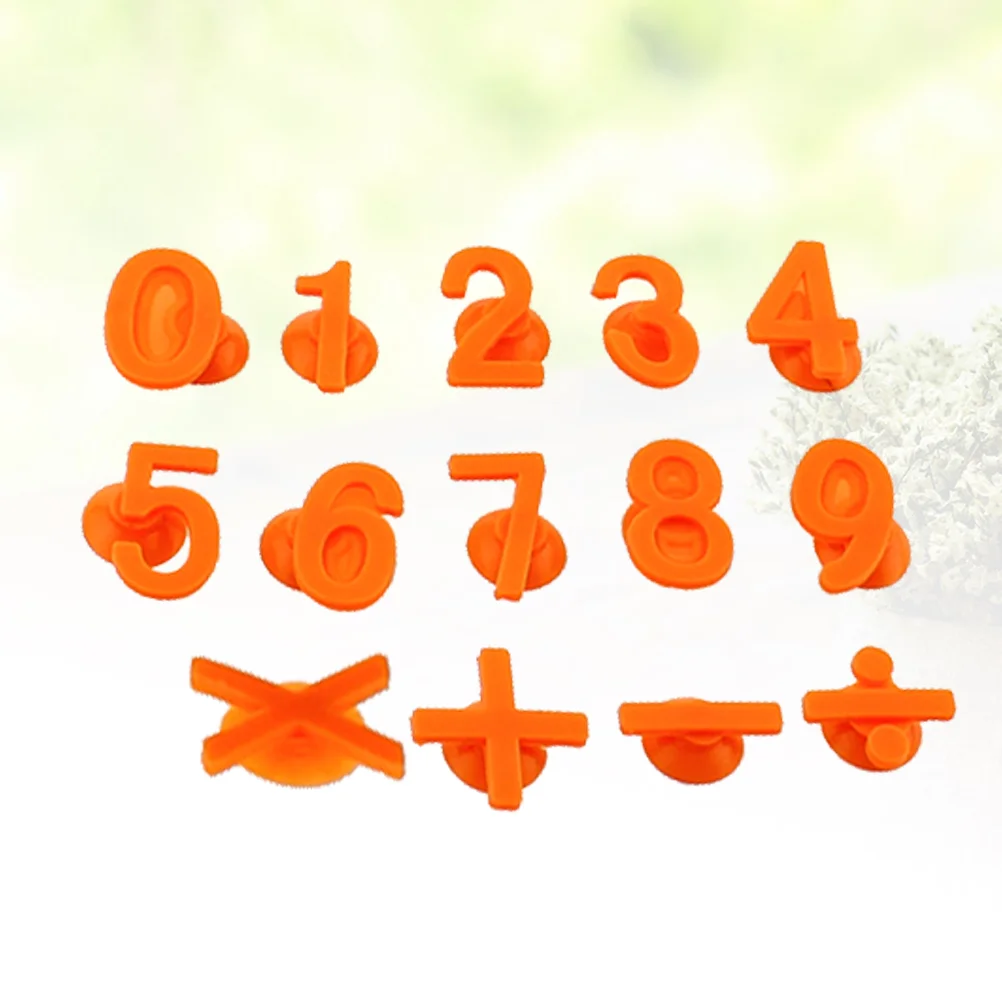 14 шт. пищевая силиконовая стеклянная чашка маркер на присоске номер