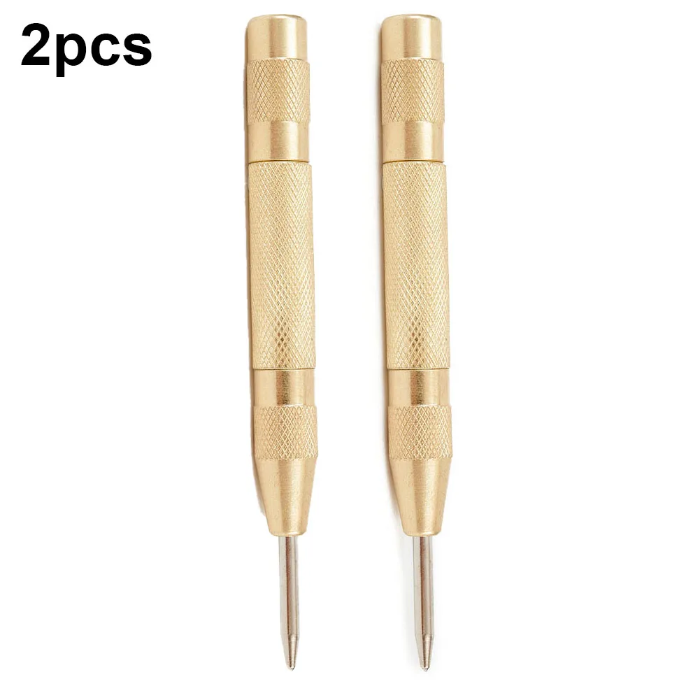 

2pcs Automatic Center Pin Punch Spring Loaded Marking Starting Holes Tool High Speed Steel Automatic Centre Punch Dot Punch