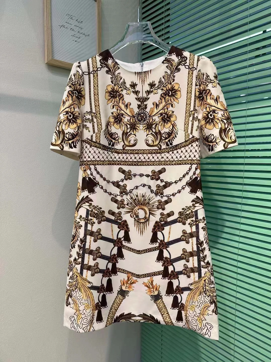 

S782 High quality New Fashion Women 2023 lady Dress Luxury famous Brand European Design party style dress