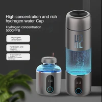 Max 5000PPB Super High Pure Hydrogen Water Generator Bottle,LED Screen,SPE/PEM High Concentration Hydrogen Rich Water Maker