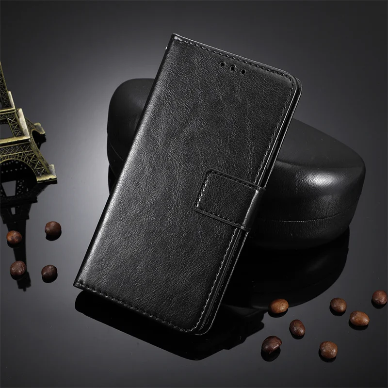 

For Infinix Tecno Pop 6 Pro Crazy Horse Flip Luxury Wallet PU Leather Phone Bags for Infinix BE8 phone protective cover