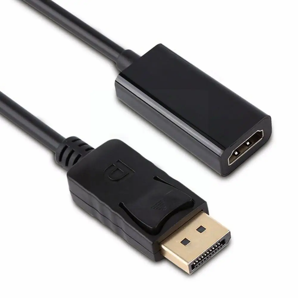 1PC DP Display Port Male To HDMI-compatible Converter Adapter for PC HP/DELL /Lenovo wire DP Male to HDMI-compatible Female T5R7