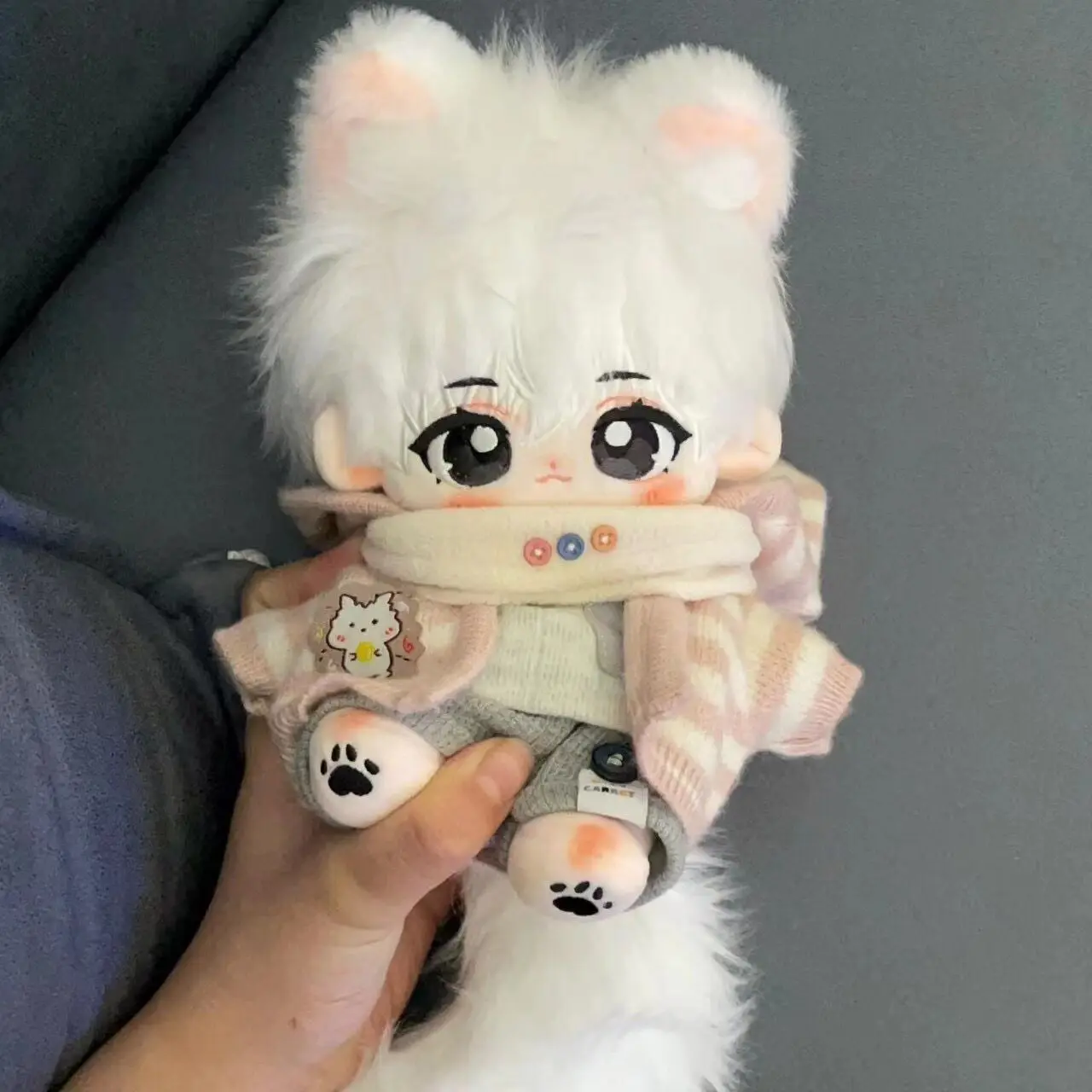 

Плюшевая кукла 20 см, косплей-игрушка в виде животного, монстра, чудовища, с хвостом, хлопковая набивная кукла, подарок на Рождество