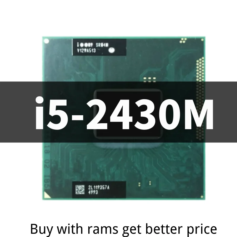Core i5-2430M i5 2430M SR04W 2 4 ГГц двухъядерный четырехпоточный ЦПУ процессор 3M 35 Вт Разъем G2