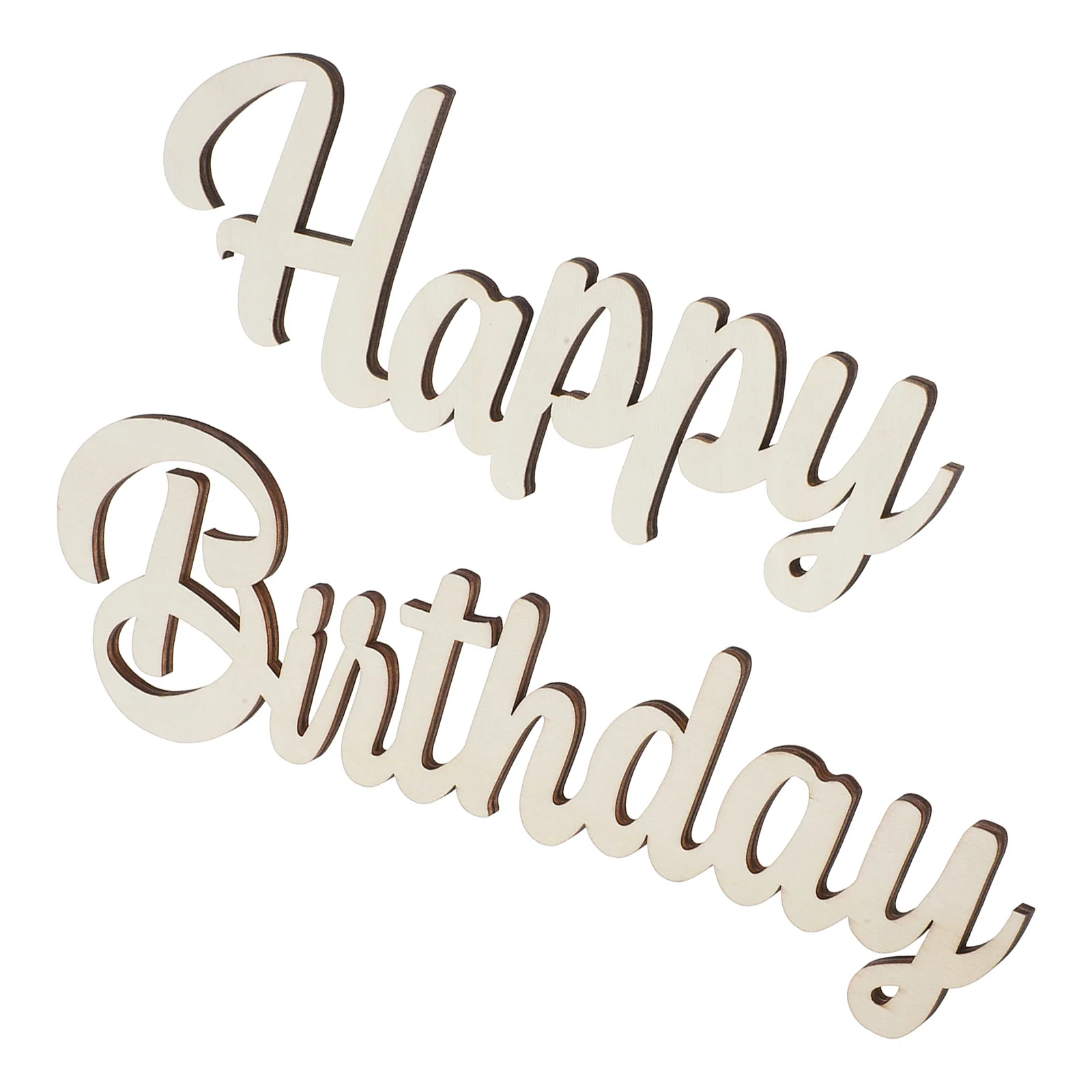 Декор свадебного стола Woodsy Деревянный знак на день рождения Эмблемы Счастливая