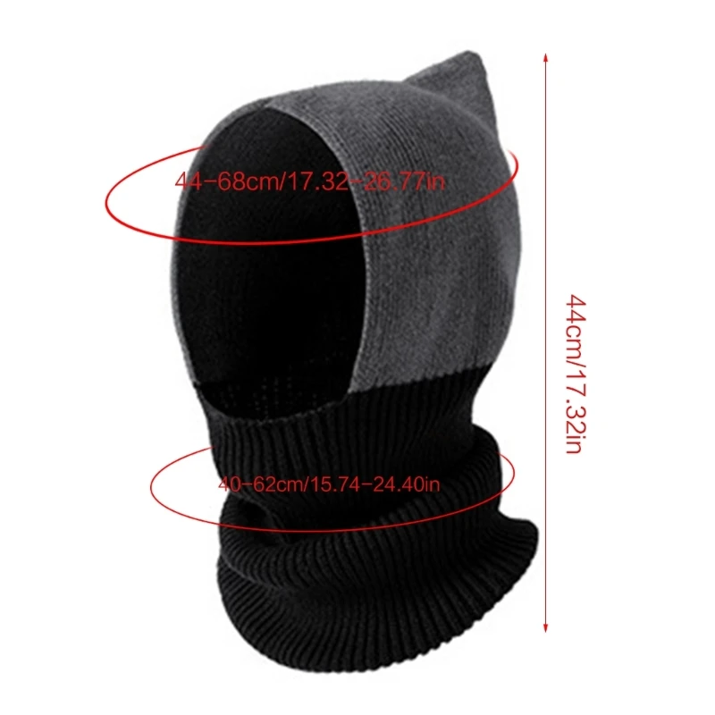 

Commute Piled Hat for White Collar Windproof Foldable Knitted Winter Hat Beggar Style Keep Warm Windproof Cycling Hat R7RF