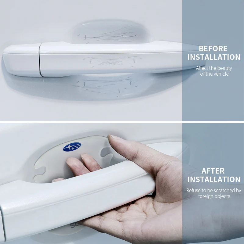 Наклейки на дверную ручку автомобиля наклейки с защитой от царапин для Subaru Forester