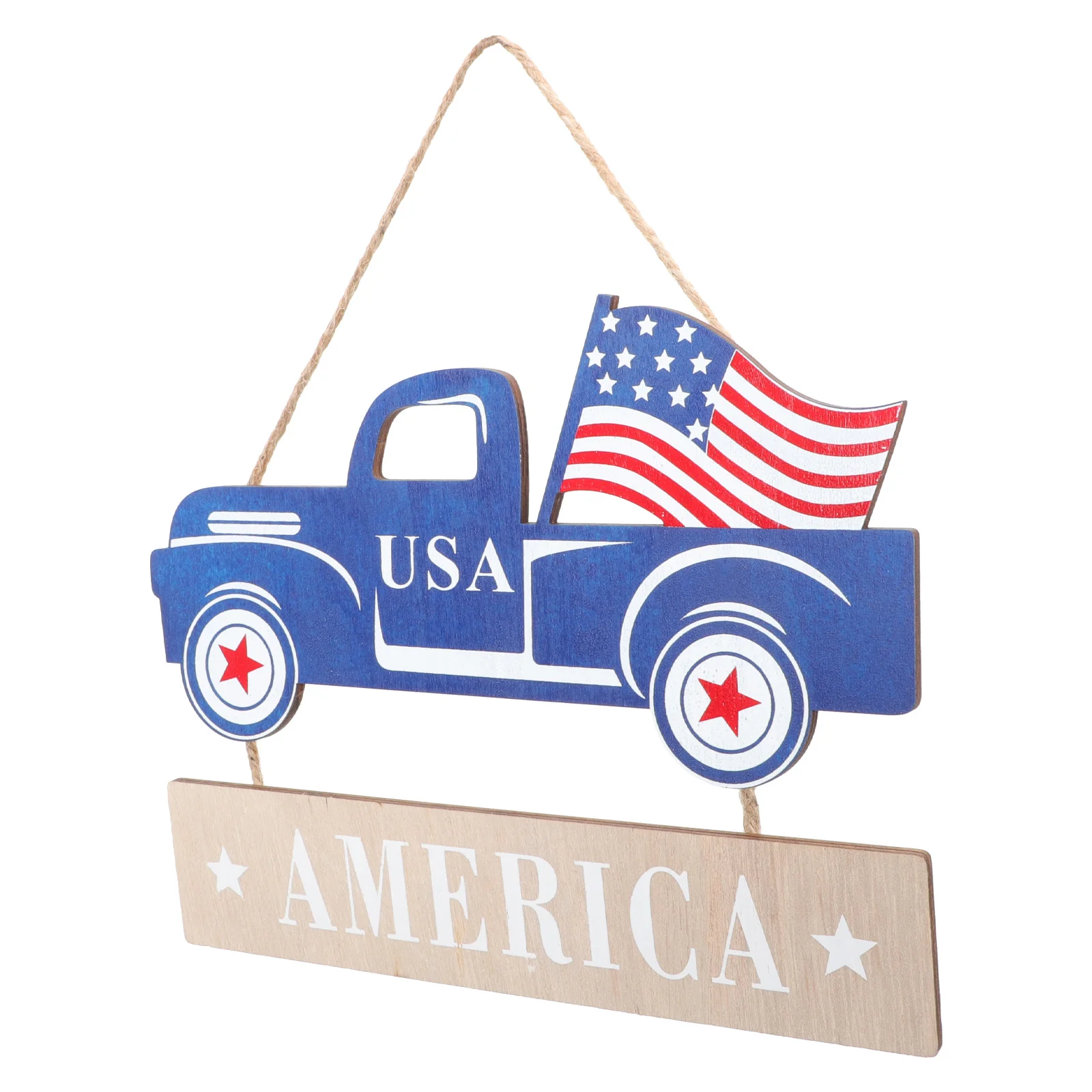 

Деревянная подвеска в виде автомобиля «День Независимости», кулон американской формы, украшение для дома