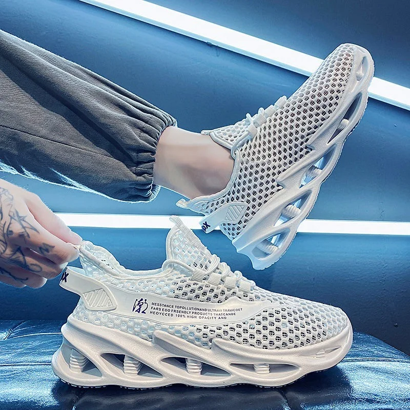

2022 Summer Mens Casual Aqua Shoes Origin Mesh Sneakers Fashion Foam Footwear Black Beach Sandal Water Fisherman Breathable