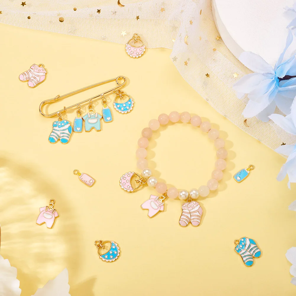 1 комплект детские эмалированные подвески из сплава детская одежда нагрудник