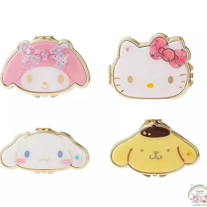 

Kawaii Sanrio Cute Hello Kitty Mirror Melody Cinnamoroll Babycinnamoroll Makeup Mirror Portable Magnifying Folding Pudding Kt
