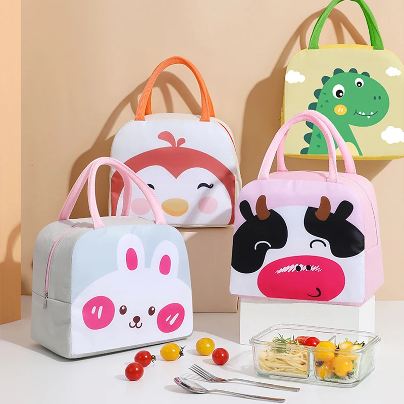 

NEW Cartoon Animals Baby Milk Bottle Insulation Bags Waterproof Baby Food Thermal Bag Children Adult Lunch Bags Bolsa Infantil