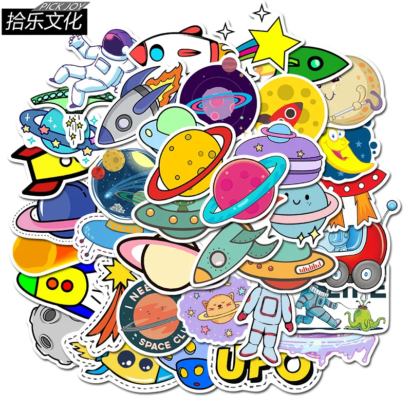 50/30/10 шт. наклейки на космос