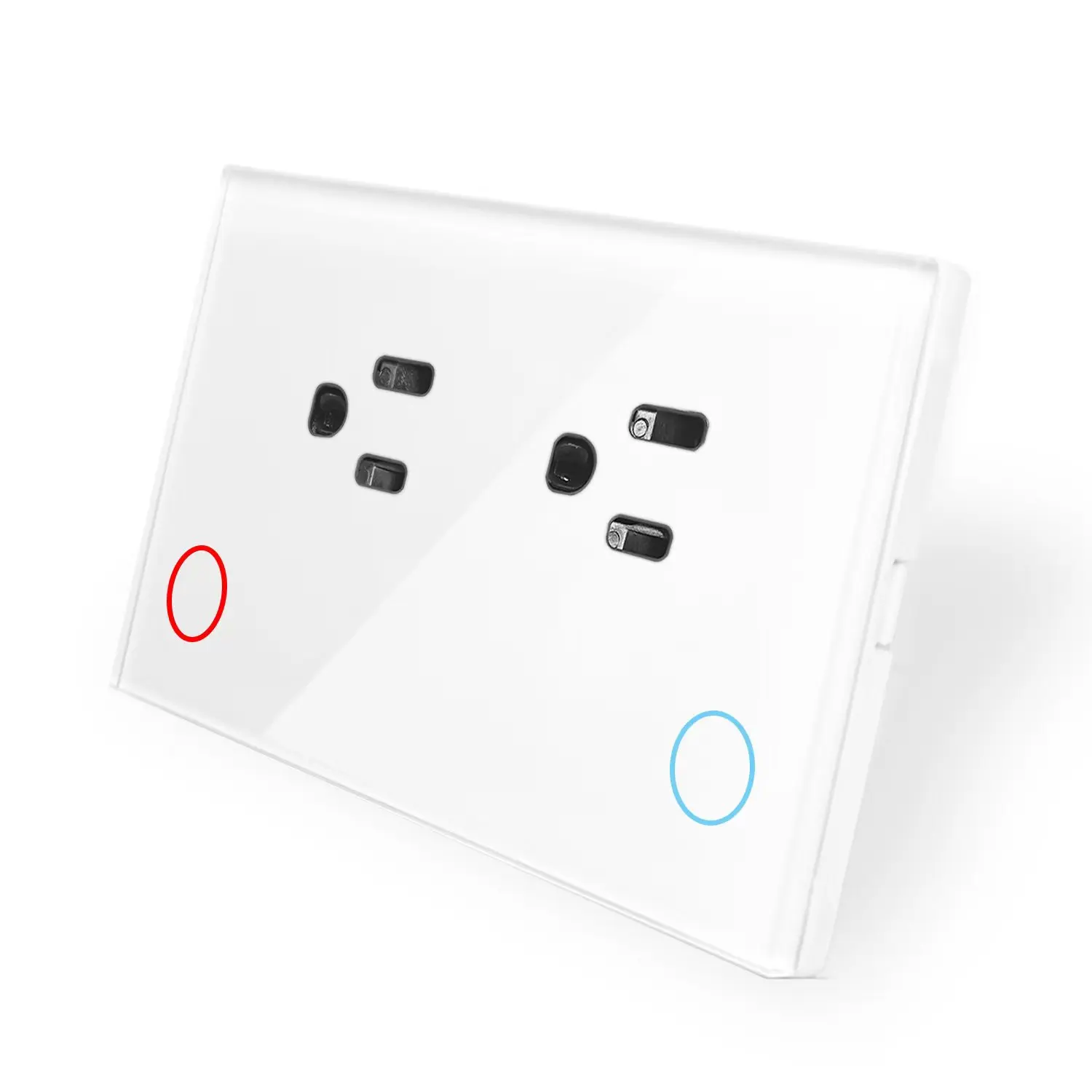 

Wall smart socket 2 ports wifi network connection tuya APP remote control Alexa voice control US standard AC110-240V 15A socket