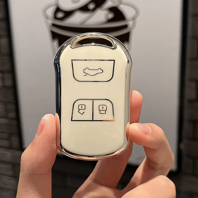 Умный чехол для автомобильного ключа из ТПУ с 3 кнопками для Chery Tiggo 3 5 Chery ARRIZO 3 7 Chery E3 E5 бонус