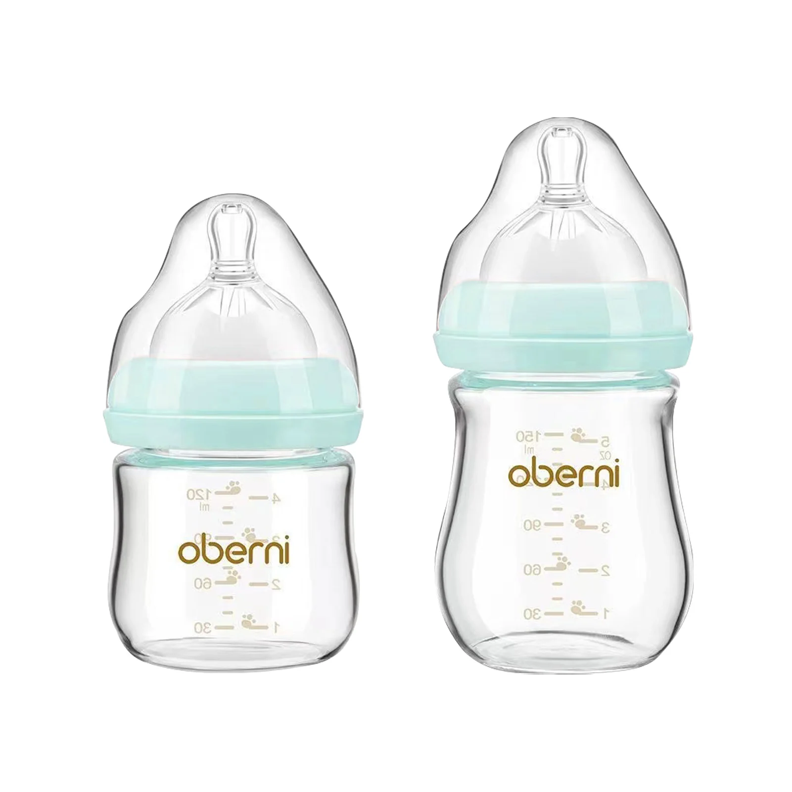 

Gentle Silicone Baby Bottle Closer To Nature Baby Bottles Slow Flow Breast-Like Nipple With Anti-Colic Valve Blue/Green/Pink