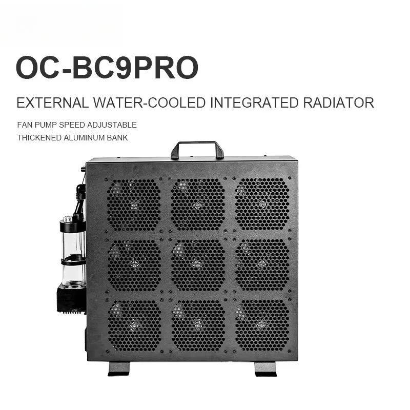 Фото Промышленный внешний радиатор водяного охлаждения BC9PRO с девятью регулируемыми по скорости вентиляторами для отвода тепла в центрах обработки данных №1
