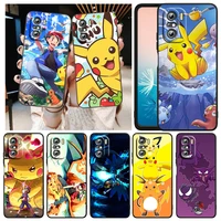 anime pokemon pikachu for xiaomi redmi k40 gaming k30 9i 9t 9a 9c 9 8a 8 go s2 6 6a 5a 5 pro prime capa black phone case