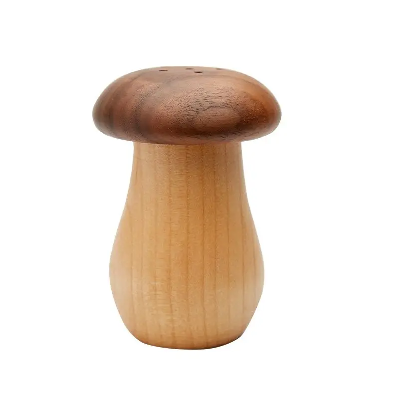 

Black walnut mushroom toothpick box Japanese Nordic restaurant hotel toothpick box log solid wood toothpick box