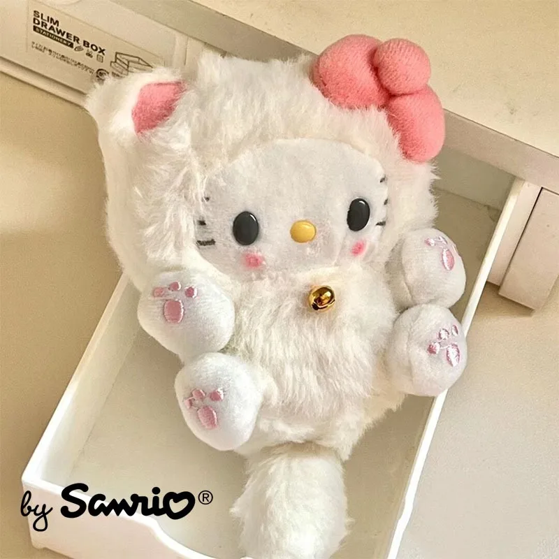 

New Sanrio Hello Kitty Kuromi Plush Doll Toys Keychain Bag Pendant Accessories Ins Anime Kawaii Cute Creative Girls Heart Gifts