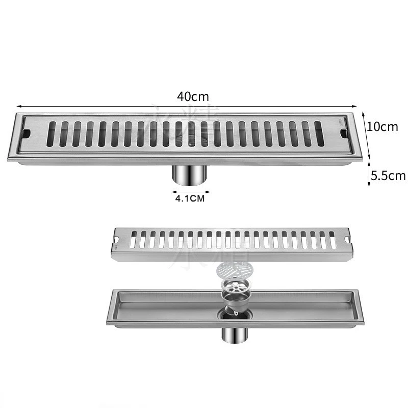 ledfre drain floor shower tile chan stainaless steel siphon shower floor long cover square drainage for bathroom lf66009b free global shipping