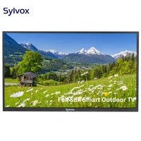 sylvox pool series 55 smart tv with bluetooth wifi 4k led full sun waterproof outdoor television for outside porch patio yard