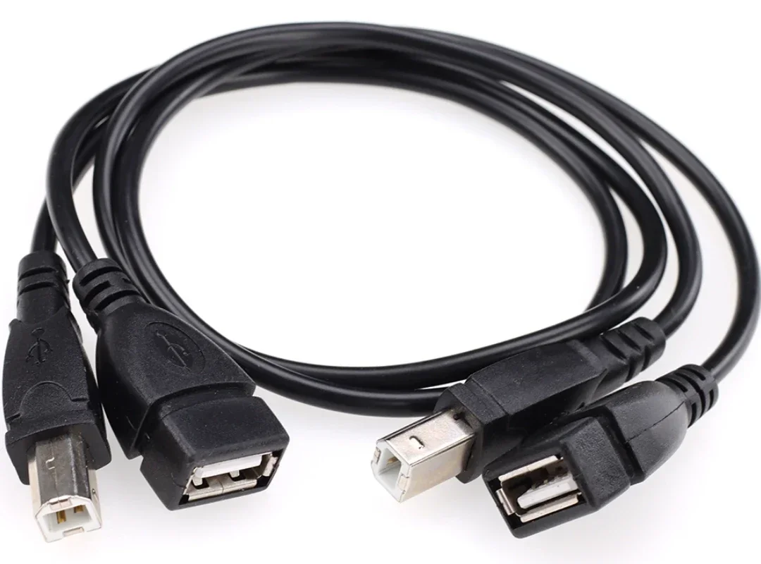 300 шт. 50 см черный USB 2 0 тип A гнездо для B штекерный принтер сканер удлинительный