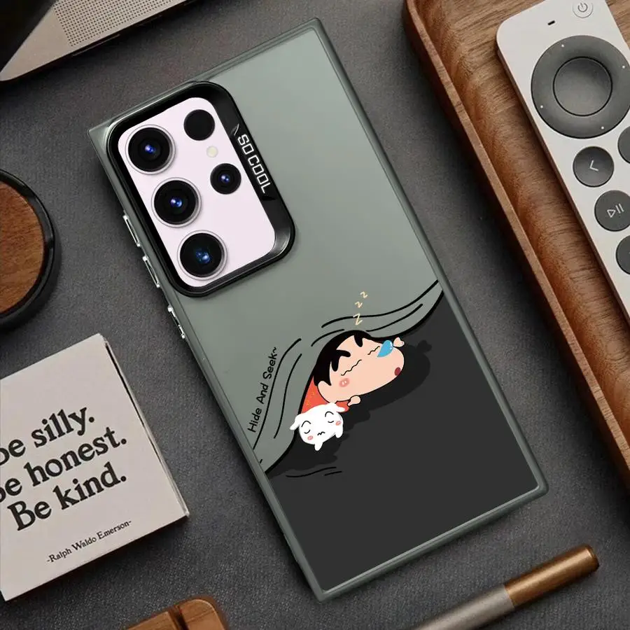 Crayon S-ShinChans Phone Case for Samsung Galaxy S24Ultra FE S20 S21 S22 Plus Note 20 Ultra S20fe S23Ultra 5G Cases