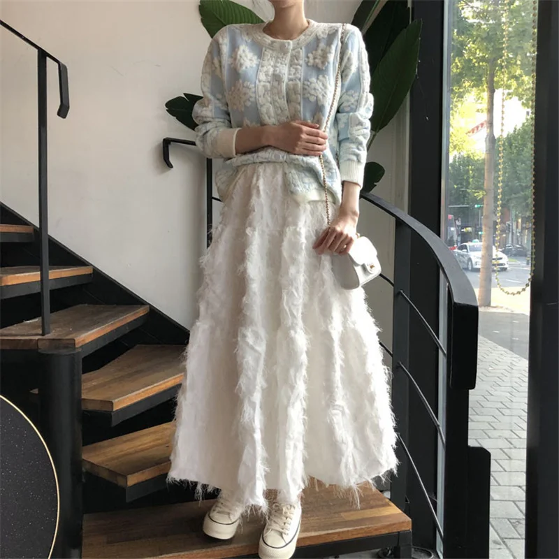 

Rachel Women's Winter Sweaters Elegant Lady Cardigan Floral Short Knitwear Tops