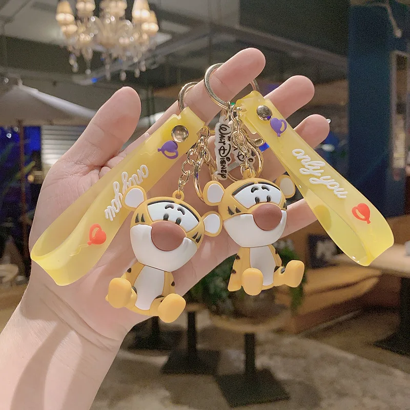 

Cartoon Year of the Tiger Tigger Doll Keychain Pendant Men's Bag Car Creative Accessories Key Rings Gifts