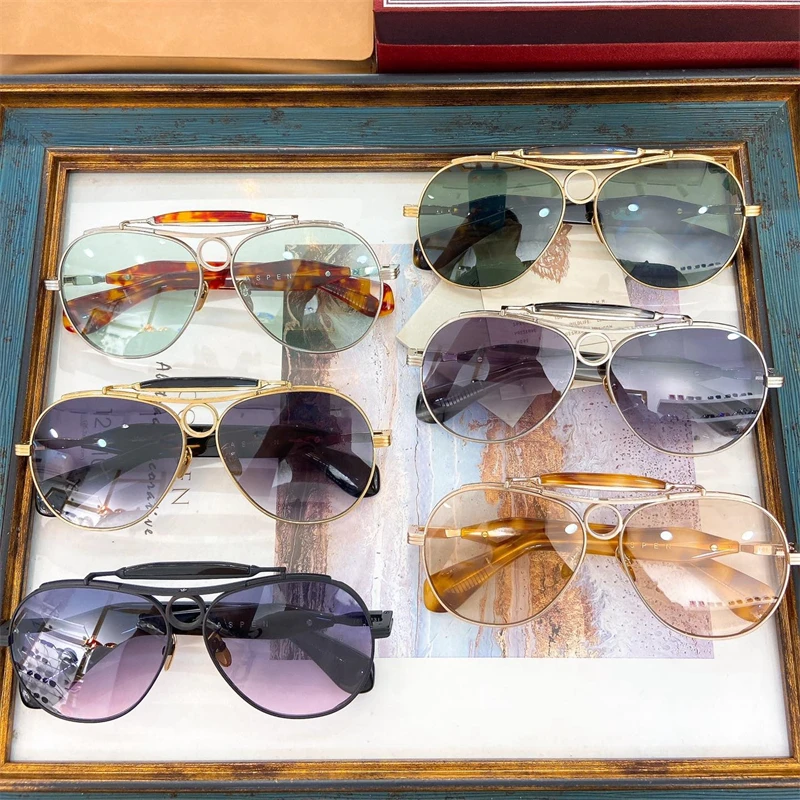 JMM ASPEN металлические бабочки-пилот женские солнцезащитные очки специальный круг