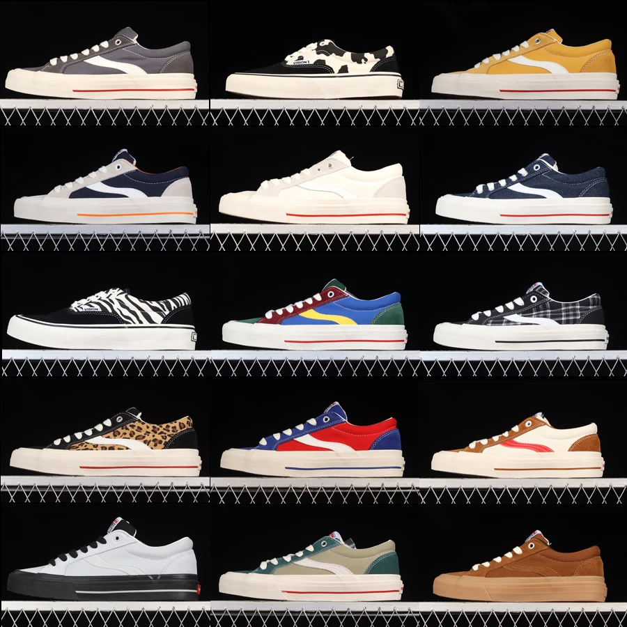 

VISION STREET WEAR x Odd Cirkus Low Top Canvas Sneakers Skateboard Shoes Men Women Casual Couple Footwear Original Brand Shoes