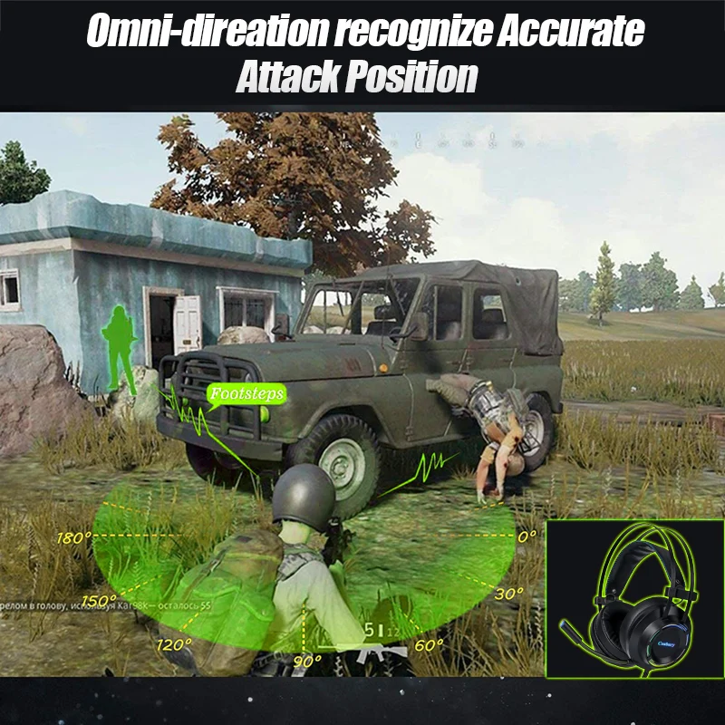 7 1 gaming headset headphones with microphone for pc computer laptop w78 professional gamer earphone surround sound rgb light free global shipping