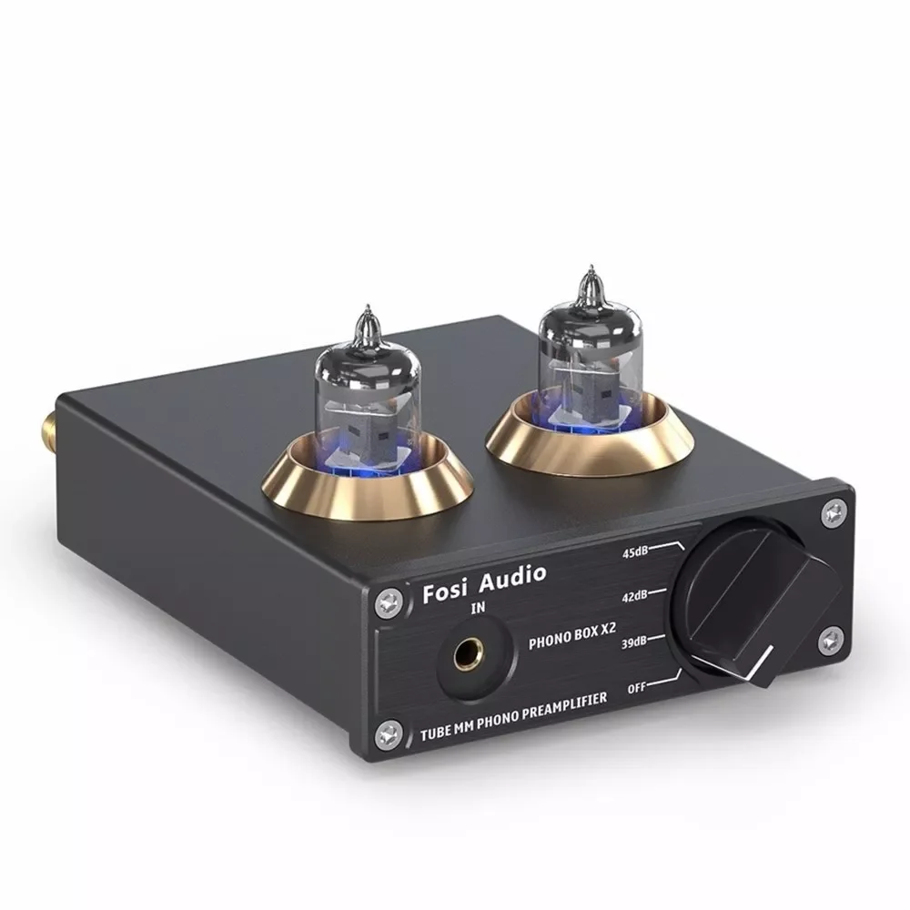 Nuovo Audio Phono Preamp per giradischi fonografo preamplificatore Mini Stereo Audio HiFi tubo a vuoto amplificatore Box X2 per fai da te