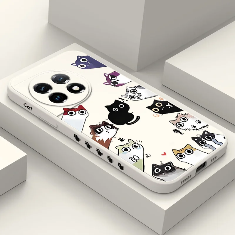 Чехол для телефона Watch Calico Oneplus 12 12R 11 11R 10 10R 10T 9R 9RT 9 8T 8 7 7T Pro 5G жидкий силиконовый