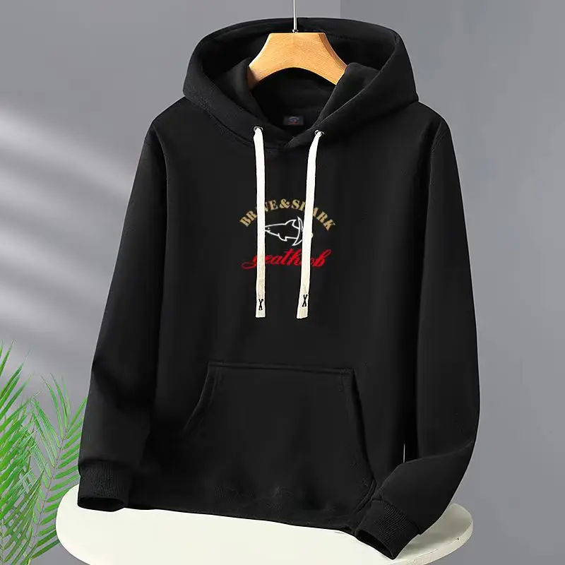 

Fashion Brand Hip Hop Pure Color High Quality Purinting Warmth Harajuku Men's Sweatshe Hoodies Autumm Casual Long Sleeve Hoodie