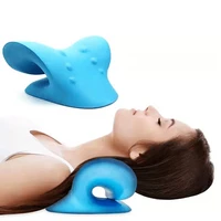 neck shoulder stretcher relaxer cervical chiropractic traction pillow massage pillow for pain relief cervical spine alignment